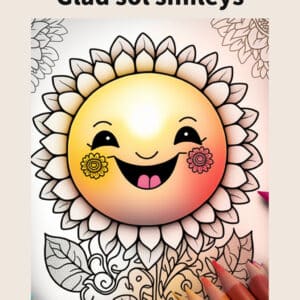 Malebog. Glad sol smileys